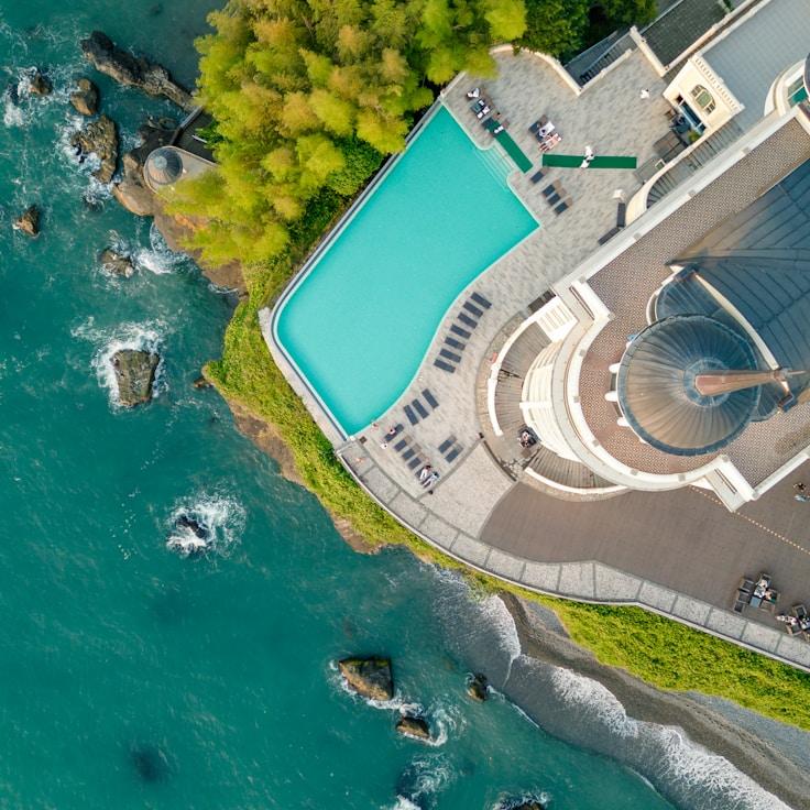 Entertainment zone at night in Canada